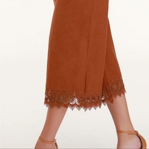 Billabong lace & lies crochet cropped jumpsuit M - Picture 2 of 11